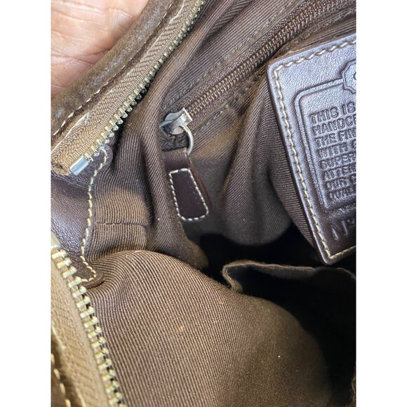 Coach Signature C Hobo Bag With Leather Trim & Adjustable Strap - Picture 4 of 10